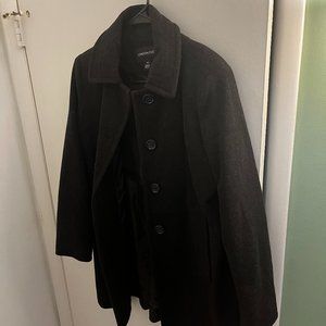 London Fog Dark Grey Peacoat (Medium)